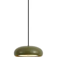 QAZQA Retro hanglamp groen met metalen kap 2-lichts - Macaron