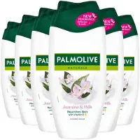 Palmolive 6x Douchecrème Naturals Jasmijn & Melk 250 ml