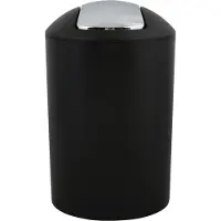 MSV Hannah Badkameraccessoireset – 6-delige Badkamer Accessoires Set in Mat Zwart – Badaccessoireset met Zeepdispenser en Toiletborstelhouder