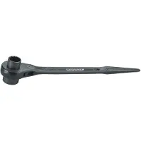 Gedore staalbouw ratel, dubbele zeskant, 19x22 mm, artikelnummer 29 19X22