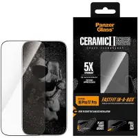 PanzerGlass Ceramic Screenprotector FastFit in-a-box voor de Apple iPhone 18 Pro / 17 Pro