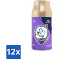 Glade 12 x - Automatische Spray - Tranquil Lavender & Aloë - 269 g - Luchtverfrisser - Geur - Lavendel - Aloë Vera - Viooltjesblad