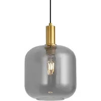 QAZQA Design hanglamp messing met smoke glas voor railsysteem 1-fase - Iconic Zuzanna