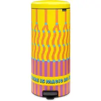 Brabantia NewIcon Prullenbak - 30 liter - Yinka Ilori