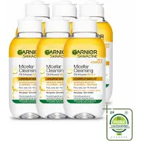 Garnier 6 x - Micellair Reinigingswater - Olie - 100 ml - Grootverpakking - Vaatwasstrips - Make-up Verwijderen - Micellair Reinigingswater - Olie - Gezicht Reinigen - Gezicht Verzorgen