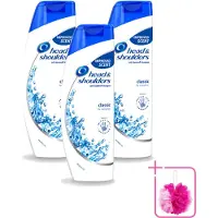 Head & shoulders 3 x - Shampoo - Classic Clean - 250ml - Bulkverpakking - Anti-roos shampoo - Douchemop - Roosvrij haar