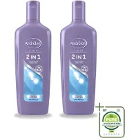 Unilever 2 x - 2-in-1 - Shampoo - Voor Snel & Effectief Wassen - 300 ml - Grootverpakking - Vaatwasstrips - 2-in-1 Shampoo En Conditioner - Snel Wassen - Haar Verzorgen - Meloen En Aloë Vera - Hydraat