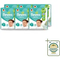 Pampers 6 x – Luiers – Active Baby Dry Maat 7 – 30 Luiers - Wasstrips - Luiers Voor Baby - Droge Luiers - Comfortabele Luiers - Langdurige Droogheid - Huidbescherming