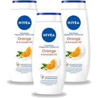 Nivea 3 x - Douchegel - Orange - Voelbaar Gladde Huid - 250 ml - Voordeelverpakking - 3 stuks