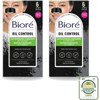 Bioré 2 x – Houtskool Neusstrips – Diepreinigend – 6 strips - Wasstrips - Neusstrips - Houtskool Neusstrips - Diepe Reiniging - Neus Reinigen - Vet Verwijderen