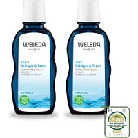 Weleda 2 x - Reiniger & Toner 2‑in‑1 - 100 ml - Wasstrips - Gezichtsreiniger - Huidverzorging - 2-in-1 Reiniger - Natuurlijke Reiniger - Toner