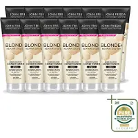 John Frieda 12 x Blonde+ Repair Conditioner voor beschadigd blond haar - 250 ml - Verpakking met 12 stuks
