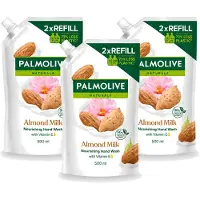 Palmolive 3 x – Handzeep Navulling – Naturals Almond Milk – 500 ml - Voordeelverpakking - 3 stuks