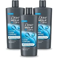 Dove 3 x Men+Care - Clean Comfort - 3-in-1 Douchegel - Hydraterend- 700 ml - Voordeelverpakking - 3 stuks