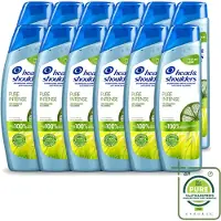 Head & shoulders 12 x - Anti-Roos Shampoo - Pure Intense - Oil Control - 250 ml - Grootverpakking - Vaatwasstrips - Roosvrij Haar - Oliecontrole - Schone Hoofdhuid - Vet Haar - Anti-roos Shampoo