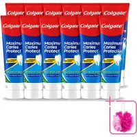Colgate 12 x - Carries Protection - Met Calcium - Tandpasta - 75ml - Bulkverpakking - Tandpasta tegen gaatjes - Douchemop - Tandbederf bescherming