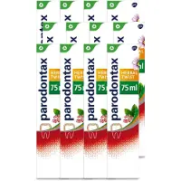 Parodontax 12 x - Tandpasta - Herbal Twist - Ginger & Mint - 75ml - Voordeelverpakking - 12 stuks