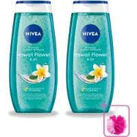 Nivea 2 x – Douchegel – Hawaii Flower & Oil – 250 ml - Bulkverpakking - Douchegel hawaii - Douchemop - Douchegel met olie