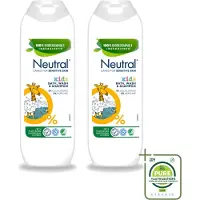 Neutral 2 x Kids – Douchegel – Bath, Wash & Shampoo – 250 ml - Grootverpakking - Vaatwasstrips - Kinderhuid Verzorging - Kinderbad - Kinderwas - Kindershampoo - Gevoelige Huid