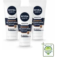 Nivea 3 x MEN Sensitive gezichtsreiniger voor gevoelige huid en stoppels, 50 ml - grootverpakking - 3 stuks