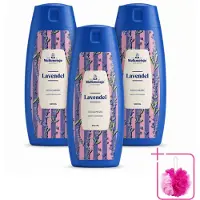 Melkmeisje 3 x – Douchegel – Lavendel – Zacht Huidgevoel – 300 ml - Bulkverpakking - Badcrème - Douchemop - Douchecrème