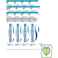 Sensodyne 12 x – Tandpasta – Gentle Whitening – 75 ml - Grootverpakking - Vaatwasstrips - Gevoelige Tanden - Tandpasta - Witte Tanden - Fluoride - Tandgevoeligheid