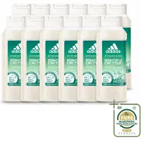 Adidas 12 x – Douchegel – Active Skin & Mind Skin Detox – 250 ml - Wasstrips - Douchegel - Huidverzorging - Detox - Exfoliatie - Reiniging