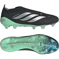 Adidas Predator Elite Veterloze Gras Voetbalschoenen (FG) Zwart Zilver Mintgroen