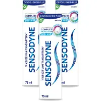 Sensodyne 3 x – Tandpasta – Complete Protection + Cool Mint – 75 ml - Voordeelverpakking - 3 stuks