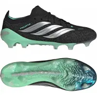 Adidas Predator Elite Gras Voetbalschoenen (FG) Zwart Zilver Mintgroen