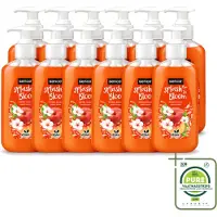 Sence 12 x – Handzeep – Splash To Bloom Peach – 500 ml - Grootverpakking - Vaatwasstrips - Handzeep - Perzikgeur - Reiniging - Handen Reinigen - Zachte Handzeep