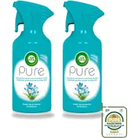 Air Wick 2 x - Luchtverfrisser Spray - Pure Lentedauw - 250ml - Wasstrips - Luchtverfrisser - Lentedauw - Frisse Geur - Luchtverfrissende Spray - Natuurlijke Geur