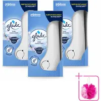 Glade 3 x - Houder Sense & Spray - Pure Clean Linen - 18 ml - Bulkverpakking - Geurverspreiding - Douchemop - Luchtverfrisser