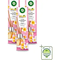 Air Wick 3 x - Geurstokjes - Delicate Frangipani Bloemen - Essentiële Oliën - 40 ml - Grootverpakking - Vaatwasstrips - Geurstokjes - Frangipani - Geur - Essentiële Oliën - Exotische Geur