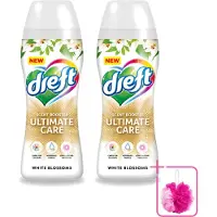 Dreft 2 x - Ultimate Care - Wasverzachter - Geurbooster - Gekleurde Was - Witte Bloem - 15 Wasbeurten - Bulkverpakking - Wasmiddel - Douchemop - Geurbooster