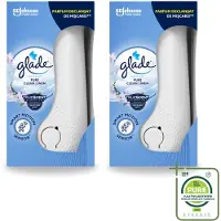 Glade 2 x - Houder Sense & Spray - Pure Clean Linen - 18 ml - Grootverpakking - Vaatwasstrips - Geurverspreiding - Luchtverfrisser - Bewegingssensor - Frisse Geur - Linnengoed Geur