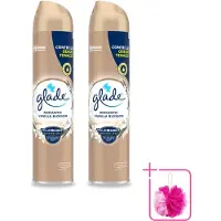 Glade 2 x – Luchtverfrisser Spray – Romantic Vanilla Blossom – 300 ml - Bulkverpakking - Luchtverfrisser - Douchemop - Geur spray