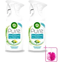 Air Wick 2 x - Luchtverfrisser - Essentiële Oliën - Citroenbloesem - Spray - 250 ml - Bulkverpakking - Luchtverfrisser citroenbloesem - Douchemop - Citroenbloesem geur