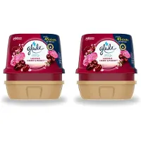 Glade 2 x - Badkamer Gel - Luscious Kers & Pioenroos - 180 g - Voordeelverpakking - 2 stuks