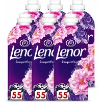 Lenor 6 x - Wasverzachter - Bloemenboeket - Fris & Zacht - 55 Wasbeurten - Voordeelverpakking - 6 stuks