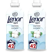 Lenor 2 x Light - Wasverzachter - Katoen - Fris & Zacht - 42 Wasbeurten - Voordeelverpakking - 2 stuks