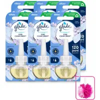 Glade 6 x - Navulling Elektrische Olie - Pure Clean Linen - Zonder Houder - Bulkverpakking - Geur - Douchemop - Linen