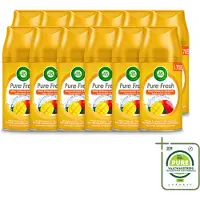 Air Wick 12 x Freshmatic - Luchtverfrisser Navulling - Tropische Mango - 250ml - Grootverpakking - Vaatwasstrips - Tropische Mango - Geurverspreider - Geur - Luchtverfrisser - Navulling