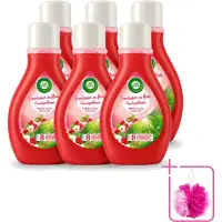 Air Wick 6 x – Luchtverfrisser – Actieve Wiek Framboos & Bloesem – 375 ml - Bulkverpakking - Luchtverfrisser - Douchemop - Geur