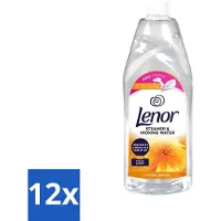 Lenor 12 x Strijkwater Summer Breeze 1 liter - Strijkwater Summer Breeze - Zomerse Geur - Textielverfrisser - Wasgoed Geur - Kleding Verzorgen