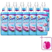 Soupline 12 x – Wasverzachter – Nevel van Frisheid – 1,35 L - Bulkverpakking - Wasverzachter - Douchemop - Nevel van frisheid
