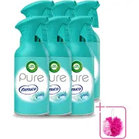 Air Wick 6 x - Luchtverfrisser - Pure Nenuco - Spray - 250 ml - Bulkverpakking - Luchtverfrisser - Douchemop - Nenuco geur