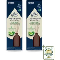 Glade 2 x - Geurstokjes Calm Mind - Aromatherapie Geurverspreiding - 80 ml - Wasstrips - Geurstokjes - Aromatherapie - Ontspanning - Geurverspreiding - Rust