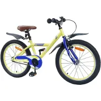 vidaXL Kinderfiets, 20 inch, geschikt voor kinderen van 6-11 jaar, geel