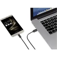 Renkforce USB-kabel, USB 3.2 Gen1, USB-A stekker, USB-C stekker, 1,80 meter, zwart, modelnummer RF-4535906